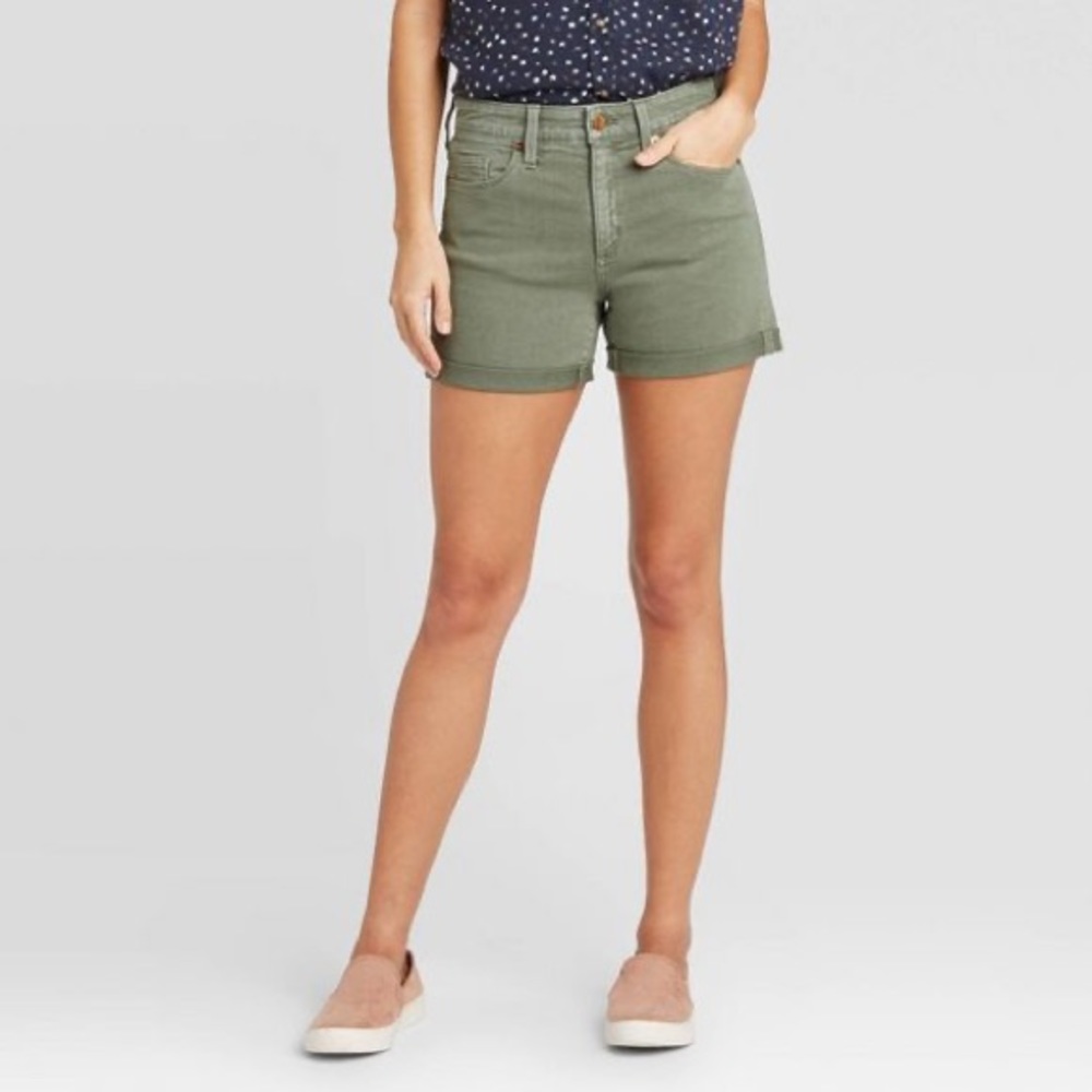 🎀 Universal Thread High-Rise Olive Jean Sh…